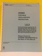 Tektronix 070-7685-00 2236A Portable Oscilloscope Instruction Manual