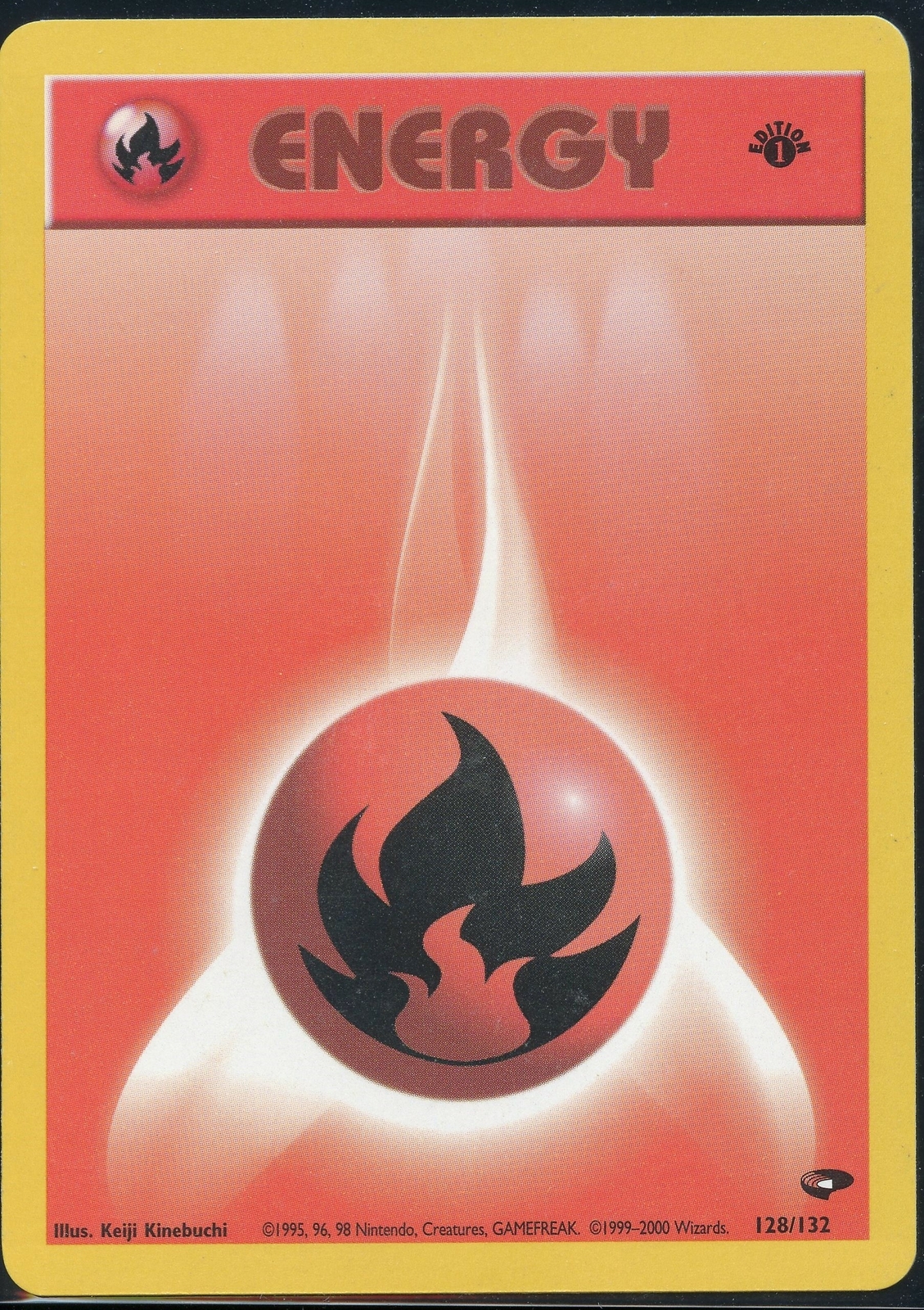 Pokemon 1st Edition Fire Energy 128/132 Gym Challenge - NM/Mint