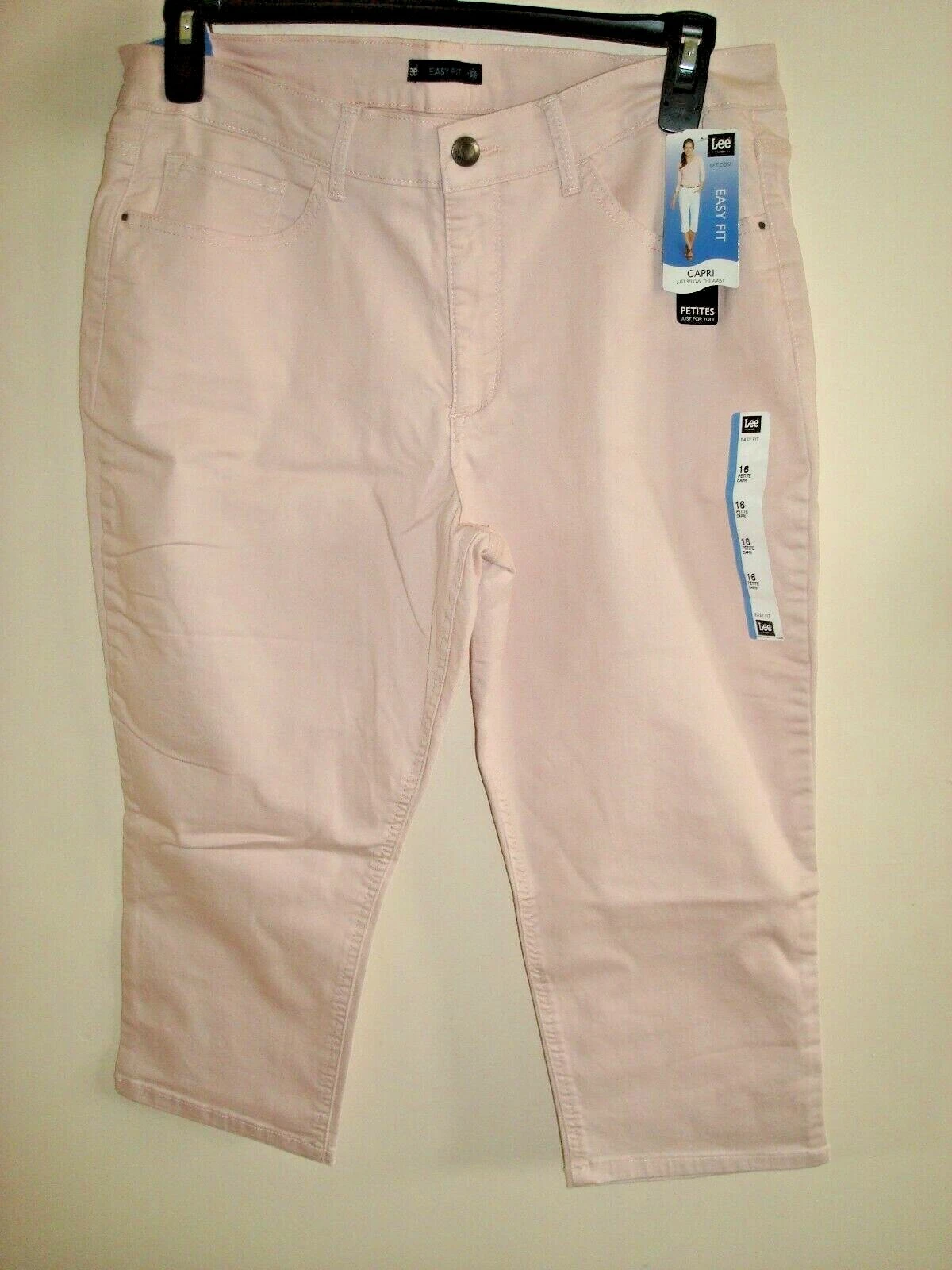 Ladies Petite Capri Pants Size 16 Oleander Lee Easy Fit