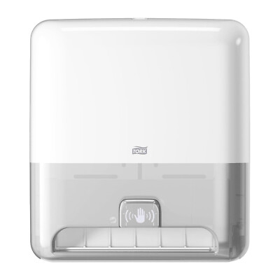 Tork 5511202 13'' x 8'' x 14.5'' Hand Towel Roll Dispenser w/ Sensor - White New