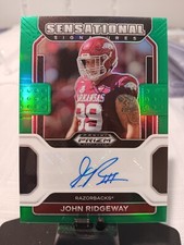2022 PRIZM DRAFT SENSATIONAL AUTOGRAPH GREEN JOHN RIDGEWAY AUTO