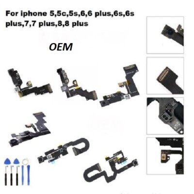 OEM Front Face Camera Proximity Light Sensor Flex Cable For iPhone 5 5c 6 7 plus