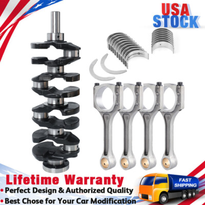 Crankshaft & Connecting Rod & Main Rod Bearing Kit For Hyundai Sonata Kia Forte