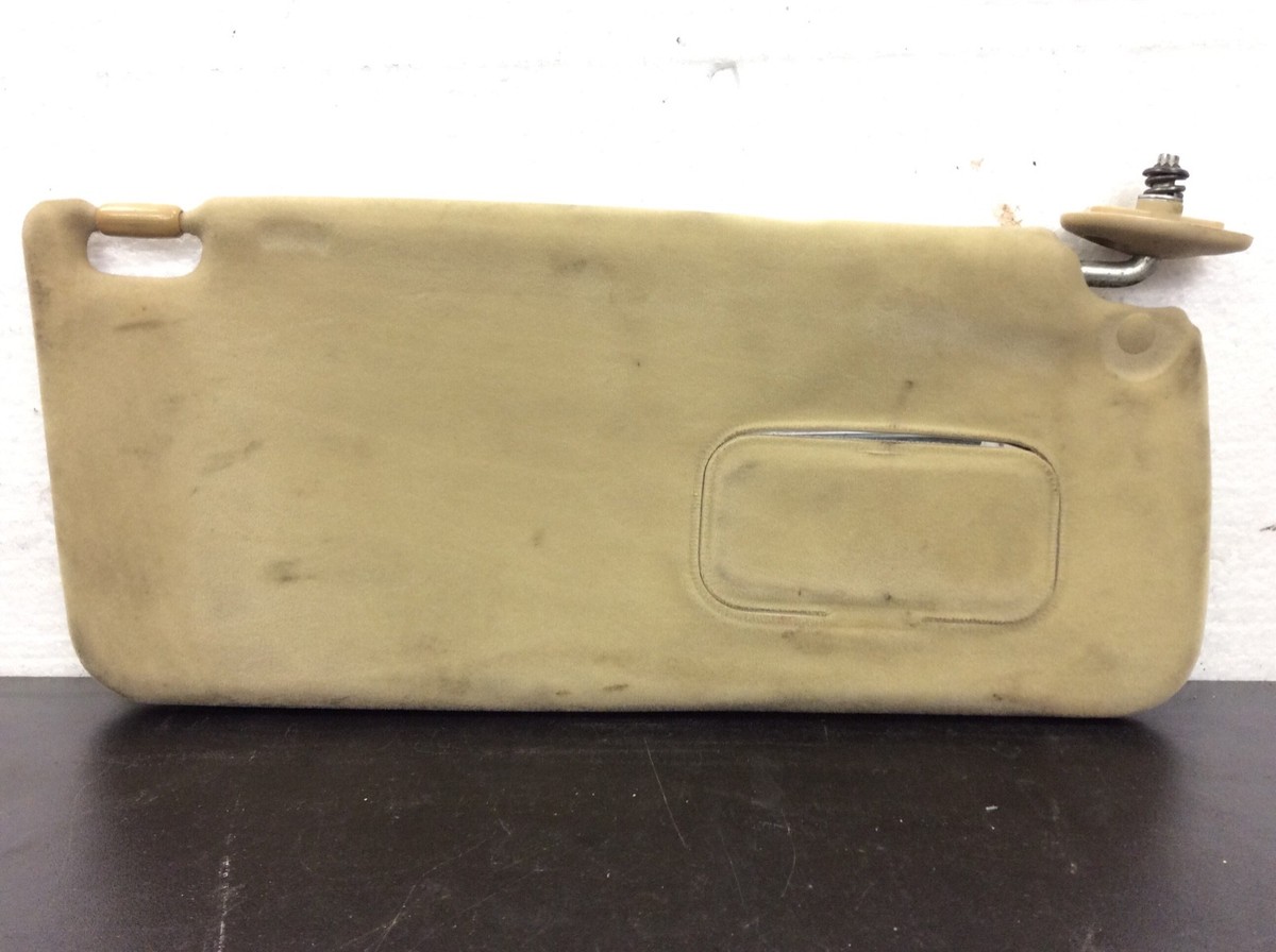 93-95 Honda Civic EX 2D Right Sun Visor Tan Vinyl/Fabric Mirror