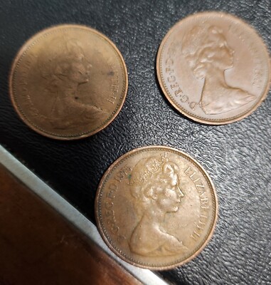 RARE 1971, 1975 & 1981, 2 PENCE FIRST RELEASE BRITISH ELIZABETH II  FROM CEYLON.