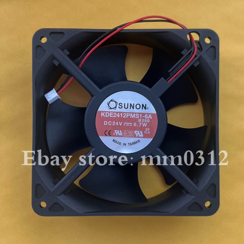 Ventola Assiale SUNON KDE2412PMS1-6A, 120x120x38mm, 24V 6.7W, Nuova Eccetto Confezione