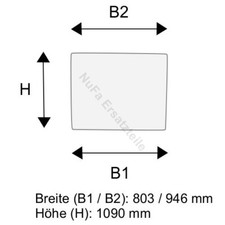Frontscheibe für Linde E20 E25 E30 BR 336-02 Gabelstapler, Stapler (3364379000)