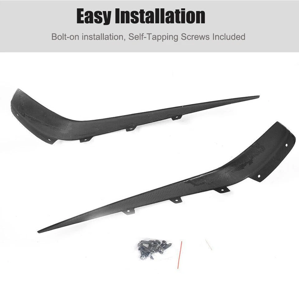 Parachoques delantero de fibra de carbono divisor aleta canard para Mercedes Benz W218 CLS63 AMG S Foto 4 de 4