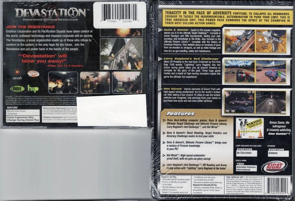 True American Grit & Devastation Pc New XP 4 Full Version Games - Image 2 of 2