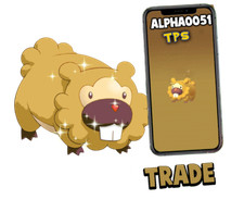 Pokemon Shiny Bidoof Registered Trade or 1M