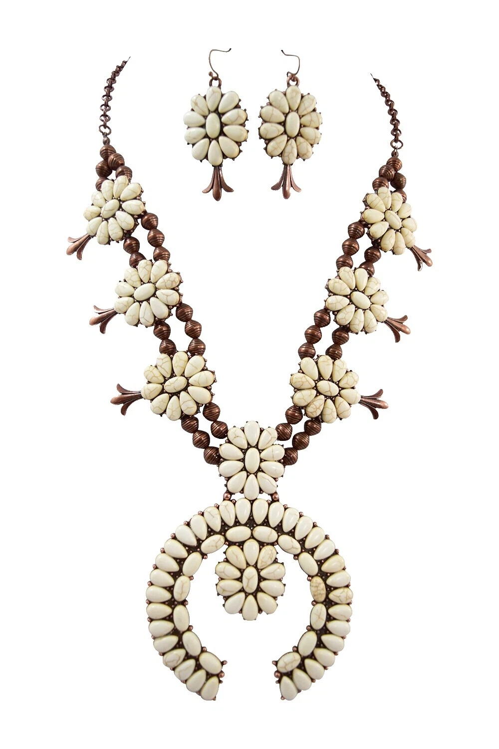 Joyería de Moda De Cobre Howlite