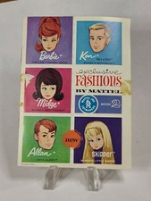 VINTAGE BARBIE KEN SKIPPER EXCLUSIVE FASHIONS BOOK 1963 INTACT ORIGINAL