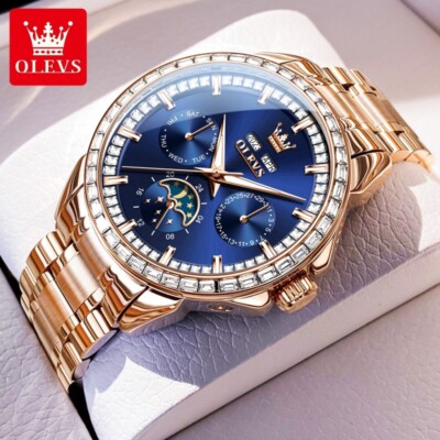 OLEVS Men's Automatic Mechanical Watches 30M Waterproof Luminous Wristwatch