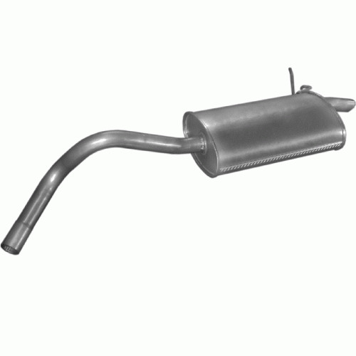 Silencieux arriere pour Kangoo en acier alumine haute resistance thermique