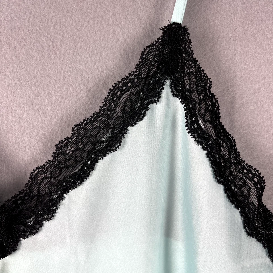 Mameluco lencería satinado Kate Spade para mujer mediano ribete de encaje hada delicado delicado Foto 4 de 4