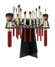 Makeup Brush Drying Rack FoldableBrush HolderCosmeticShelfOrganizer-72 hole
