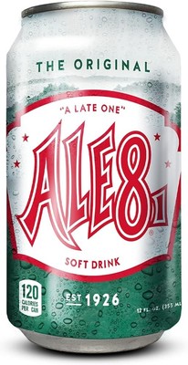 Ale 8 One Ginger Ale Soda with a Caffeine Kick & Hint of Citrus - The Origina...