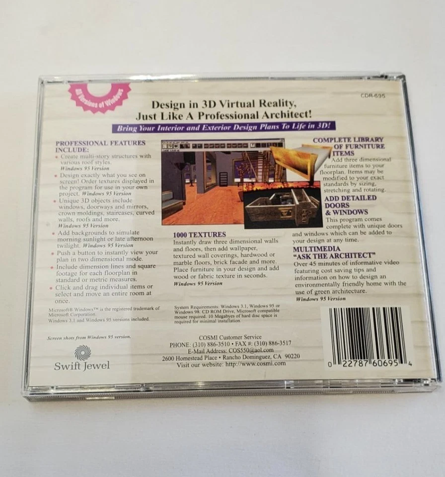 3D Virtual Reality ARCHITECT Design PC CD-ROM - Image 3 of 4
