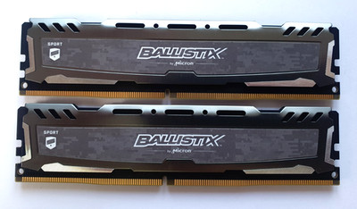 Crucial Ballistix Sport 8GB (2x4GB) DDR4 2666 BLS4G4D26BFSB.8FBD2, RAM