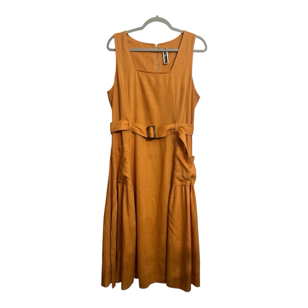 Linen Solid Plus Size Dresses for Midi Women for sale | eBay
