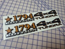 Custom 1794 Edition 4x4 Tundra Decals-pair Top Quality