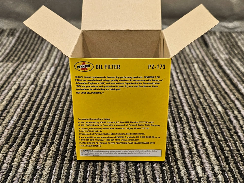 (QUANTIDADE 7) Filtro de óleo do motor Pennzoil PZ-173 para Ford Expedition 2000-2018 - Imagem 2 de 4