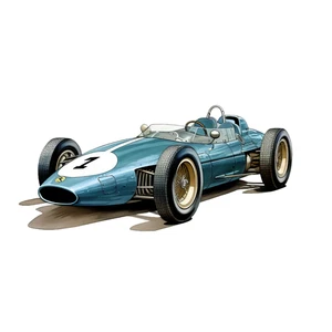 Vintage Racing Cars Classic Self Adhesive Vinyl Sticker