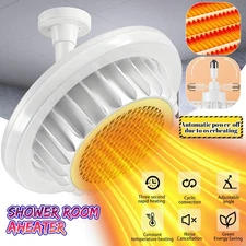 2-in-1 Heating Fan Lamp Shower Room Space Heater E27 with Remote Control