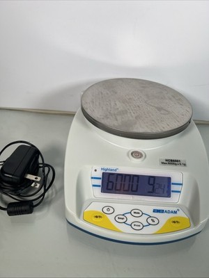 Highland Prescission Scale HCB6001 Max 6000g x 0.1g balance TESTED Battery& Plug