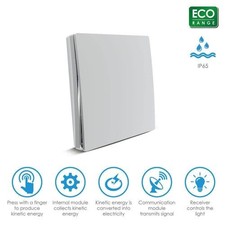 WS1050X – ENER-J 1-Gang Wireless Kinetic Switch (Eco Range, White)