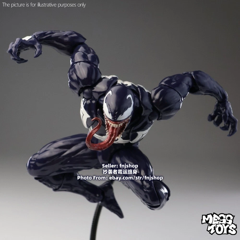 Mess Toys Lethal Neighbor Symbiote Suit Venom 1/12 Action Figure Model US STOCK image 16