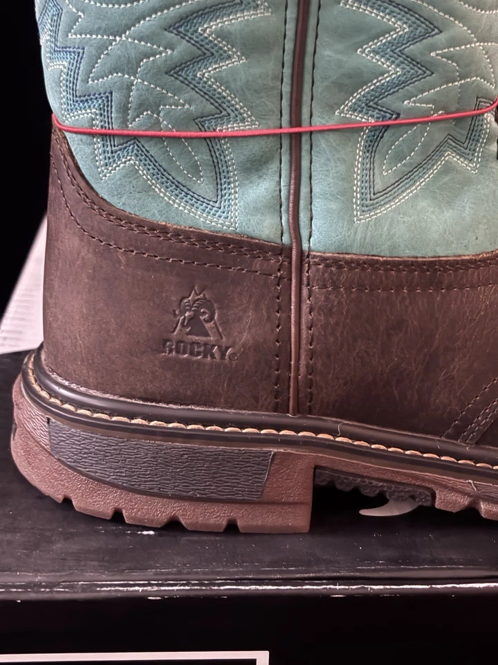 Bota ROCKY Big Kids Ride FLX 6.5 marrón azulado niñas caja nueva original RKW0299Y Foto 4 de 4