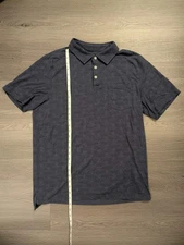 Normal Brand Men's Short Sleeve Polo Shirt Casual Button-Up Top