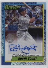 2025 Series 1 1990 Topps Chrome Silver Pack 13/99 Robin Yount Auto HOF 11uo