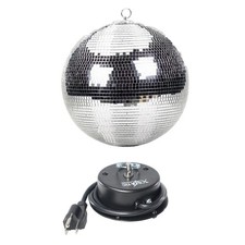 Pro X 16" Mirror Ball with 3 rpm motor