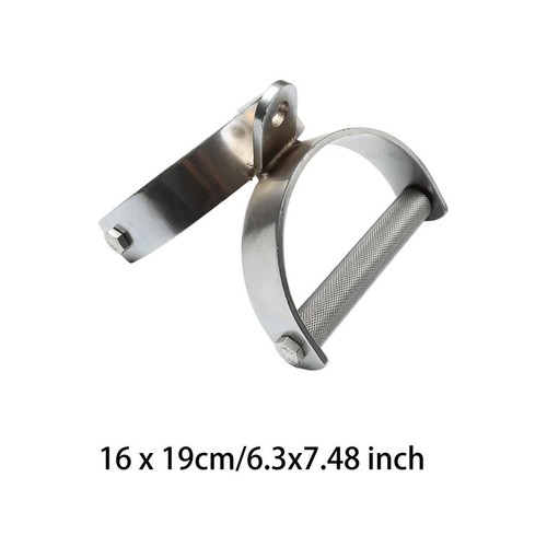 Seated Row Handle Grip Heavy Duty Pull Rod Double D Row Handle for Strength - Picture 4 of 7