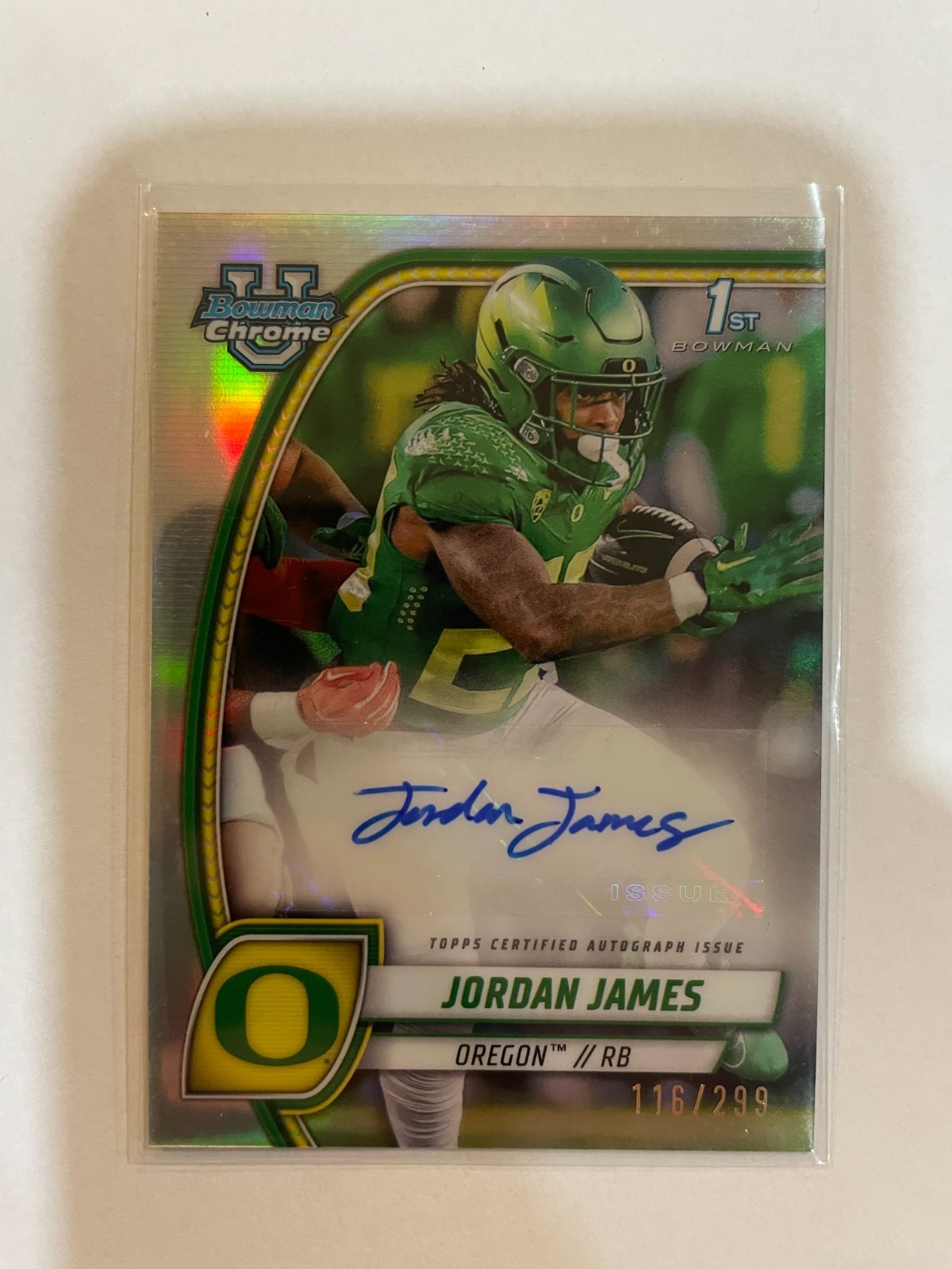 2024 Bowman Chrome U Refractor AUTO Jordan James /299