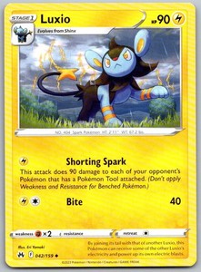 Luxio 042/159 Crown Zenith Uncommon