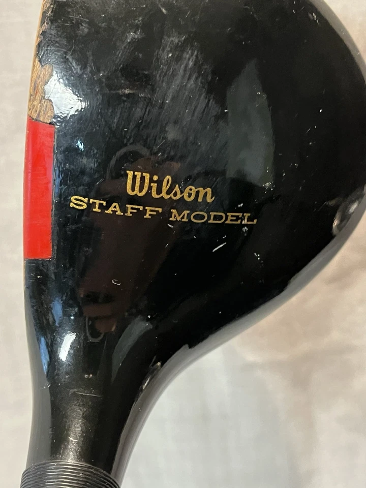 Vintage Wilson 4350 Persimmon Head 1 Driver Golf Club RH Pro Staff Model #356 - Image 2 of 4