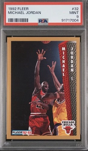 Fleer 1992-93 Michael Jordan #32 PSA 9 Chicago Bulls Basketball