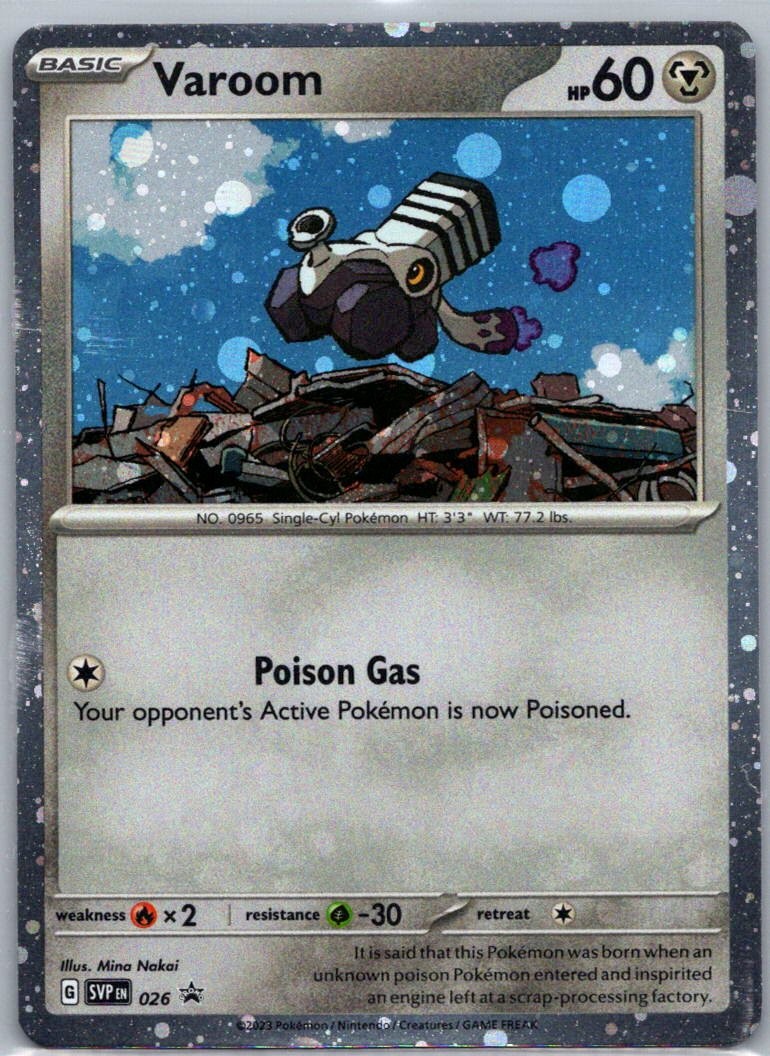 Pokemon TCG Varoom 26 Scarlet Violet Black Star Promos Cosmos Holo NM
