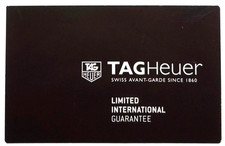 (20) Tag Heuer Brown Warranty Certificate Gua...