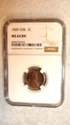 1909 VDB Lincoln Wheat Cent NGC MS64 BN UNCIRCULATED BETTER DATE 1C Coin!