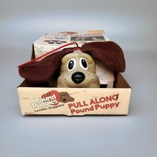 Tonka Pound Puppies Pull Along Walker Toy 1986 Vintage 80s Dog Playtime Prod