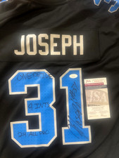 Detroit Lions KERBY JOSEPH  Signed  XL Nike Alternate Black  Jersey JSA