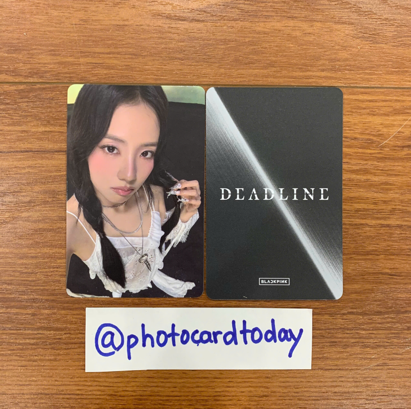 BLACKPINK DEADLINE 3RD MINI ALBUM ALL VER OFFICIAL PHOTOCARD BLINK
