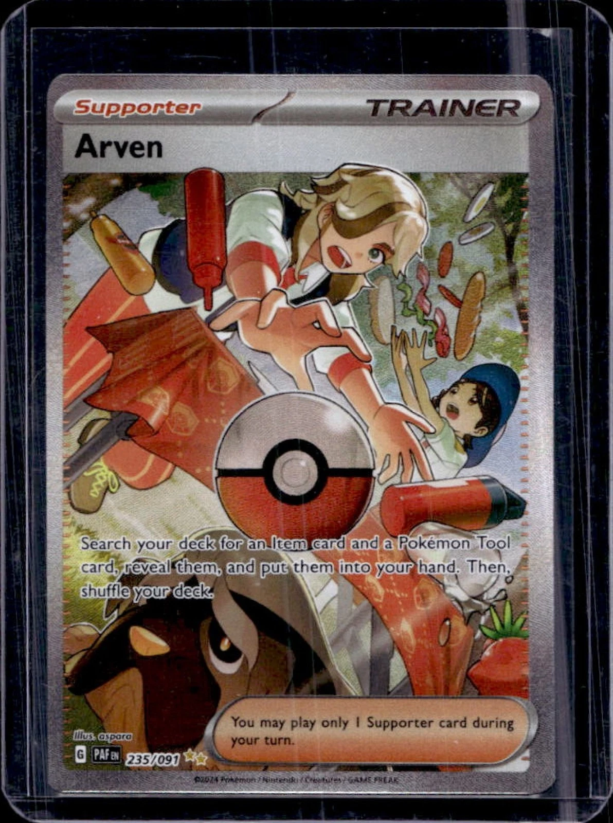 2024 Pokemon Paldean Fates Arven #235/091