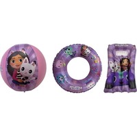 Happypeople Gabby's Dollhouse Strandset, Bestehend Aus: Strandball, Schwimmring,