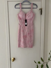 NWT Fashion Nova Sophie Corset Pink Mini Dress Women’s Size XS