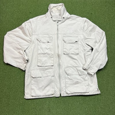 Vintage Banana Republic Field Jacket Detachable Sleeves Full Zip Adult Size L